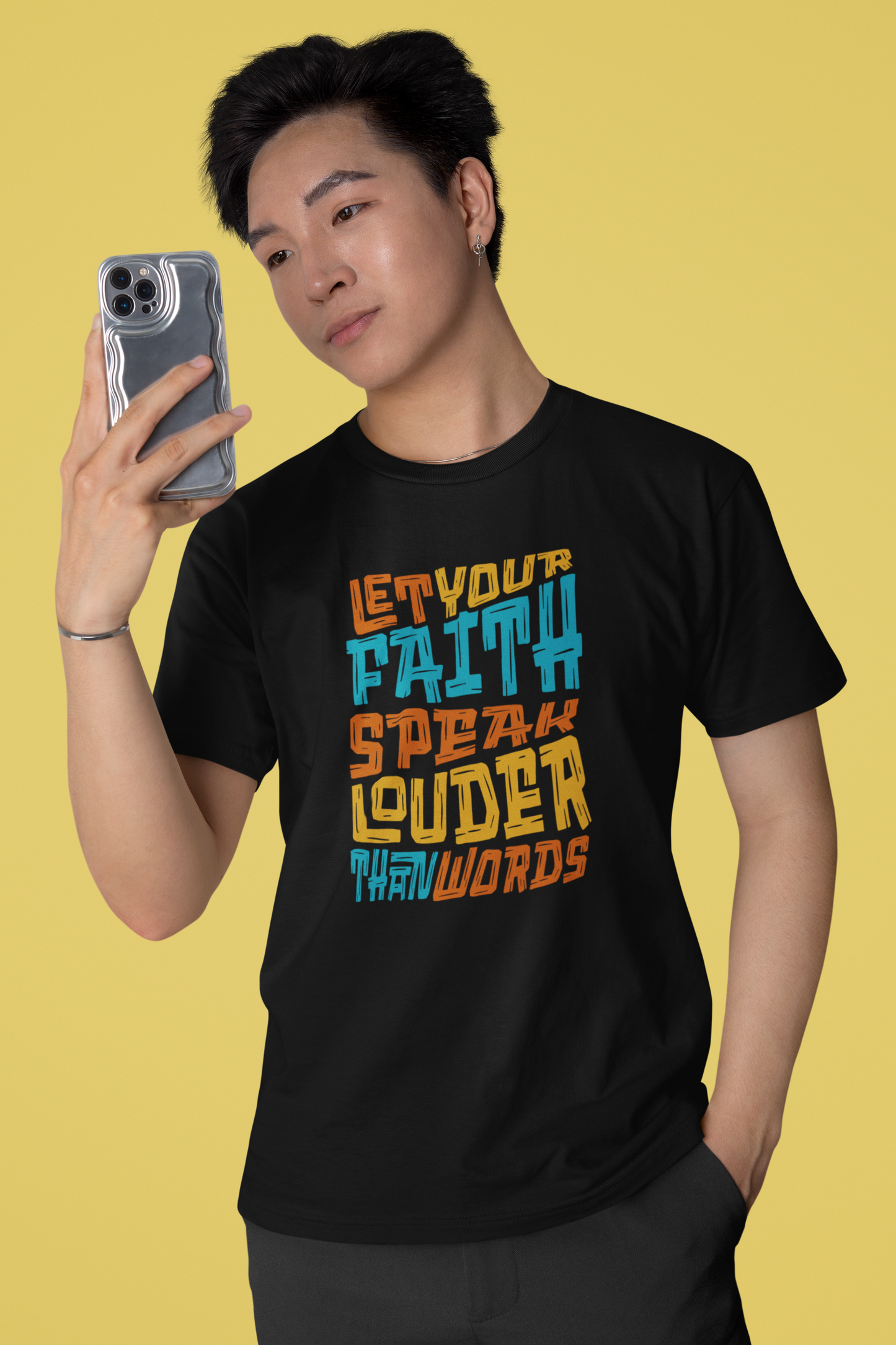 Men’s Black Faith Graphic T-Shirt
