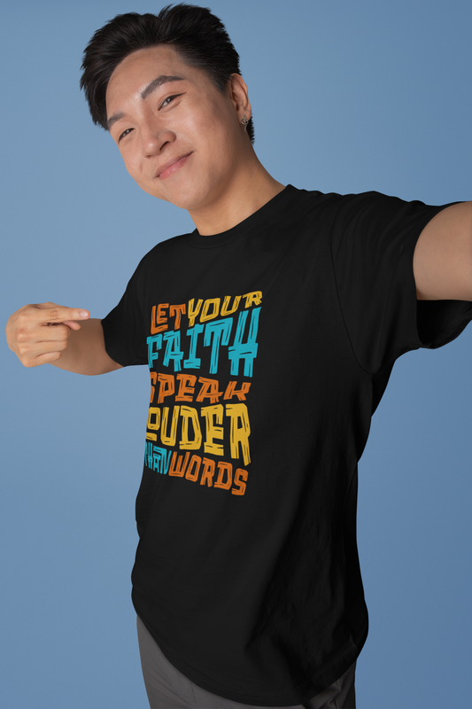 Men’s Black Faith Graphic T-Shirt